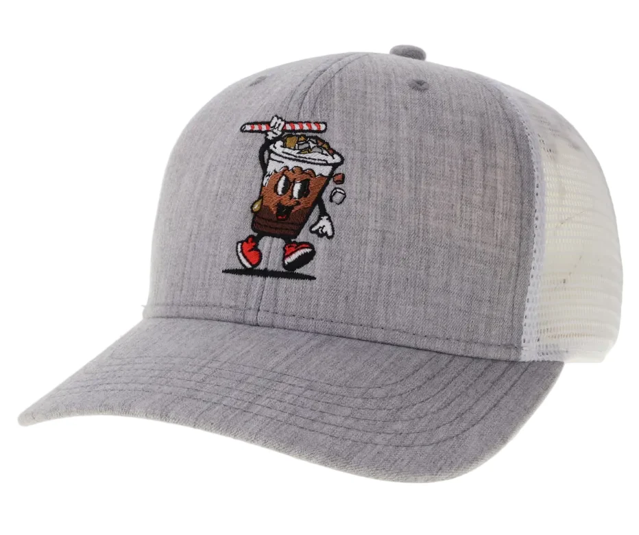 L2 Reading Iced Coffees Grey/White Trucker MPS Snapback Hat