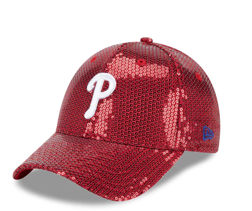 New Era 9Forty M-Crown Philadelphia Phillies Women's Red Sequin Cap